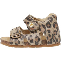Chaussures Fille Sandales et Nu-pieds Falcotto Sandales lamée léopard platine
