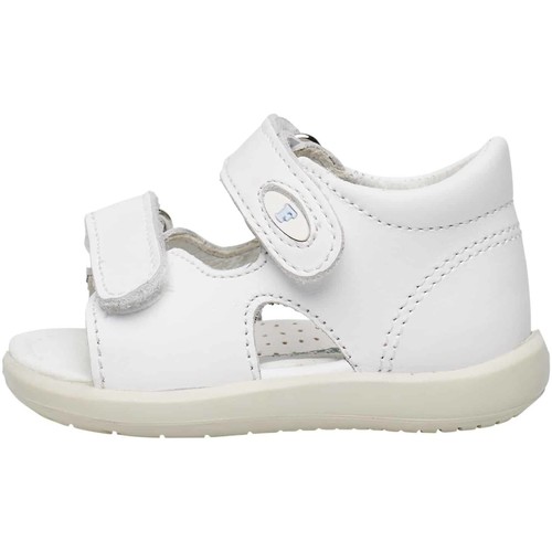 Chaussures Sandales En Cuir Weeko Naturino Sandales ouverte avec velcro NEW RIVER Blanc