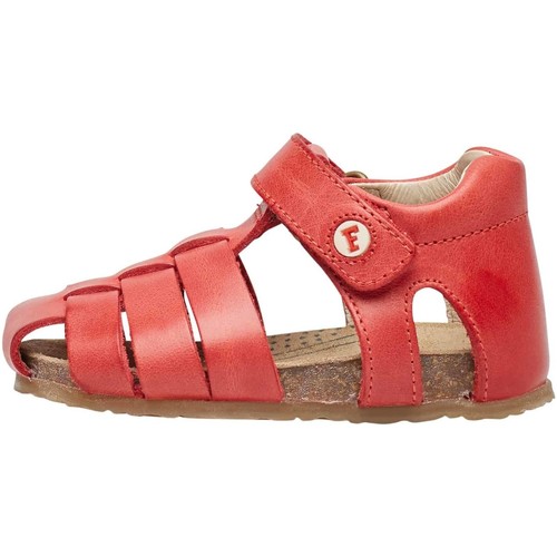 Sandales et Nu-pieds Falcotto ALBY-sandale semi-fermée en cuir rouge - Chaussures Sandale