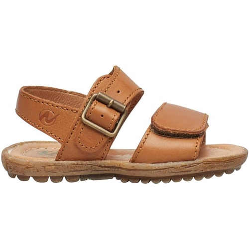 Chaussures Garçon Naturino KENNY-sandale d’été en cuir marron - Chaussures Sandale Enfant 77 