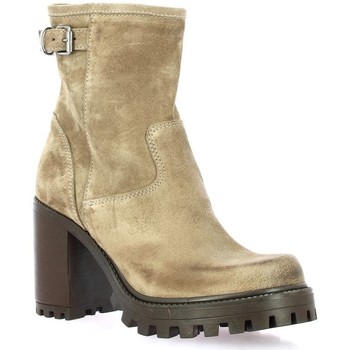 Chaussures Femme Boots Spaziozero Boots cuir velours Taupe