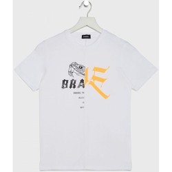 Vêtements Enfant T-shirts T-Shirt & Polos Diesel J00293 0CATM TDIUBBLE-K100 WHITE Blanc