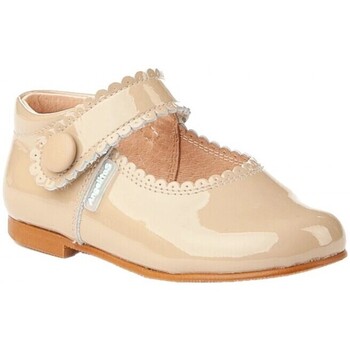 Chaussures Fille Ballerines / babies Angelitos 1502 Charol Camel Marron