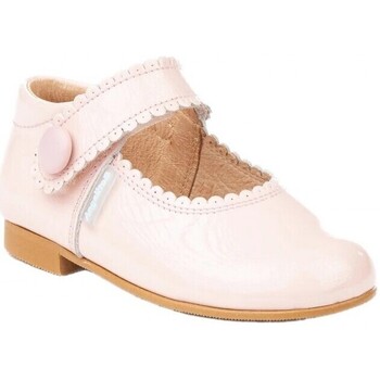 Chaussures Fille Ballerines / babies Angelitos 1502 Charol rosa Rose