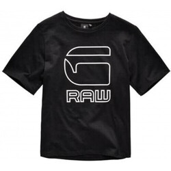 Vêtements Fille T-shirts & Polos G-Star Raw Tee-shirt fille croc top GSTAR raw OTR SR10516 - 10 ANS Noir