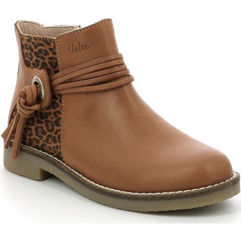 Chaussures Fille Boots Aster Wizia Camel Leopard Marron