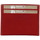 Sacs Femme Sacs porté main Fourès Porte cartes cuir plat Fourès Paula RFID Fabrication France Rouge