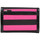 Sacs Femme Sacs porté main Fuchsia Portefeuille  - Toile rayures Noir / Rose Multicolore