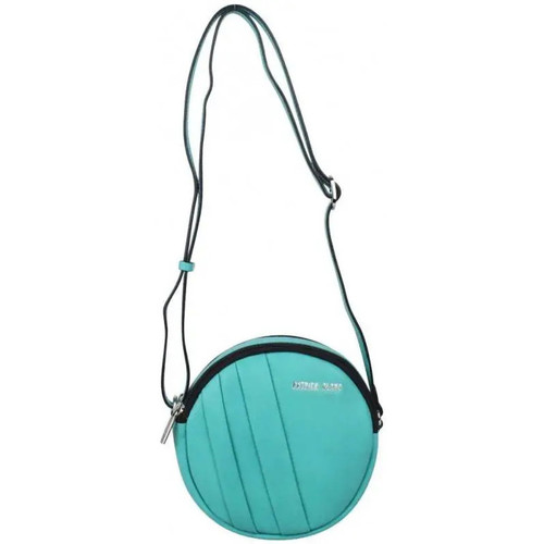 Sacs Femme Lustres / suspensions et plafonniers Patrick Blanc Petit sac rond bandoulière cuir  turquoise Multicolore