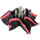 Accessoires textile Femme Parapluies Pierre Vaux Parapluie Vaux pliant / manuelle bicolore Noir-rouge étoile Multicolor