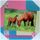 Maison & Déco Enfant Sacs homme à moins de 70 Cadre en toile cheval Multicolore