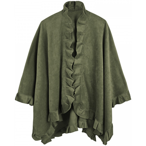 Allée Du Foulard Châle polaire Frou-Frou Vert laurier - Accessoires textile  echarpe Femme 44,90 €