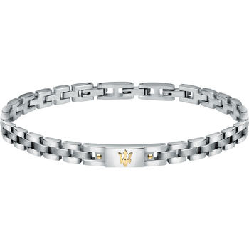 Montres & Bijoux Homme Bracelets Maserati Bracelet en acier Doré
