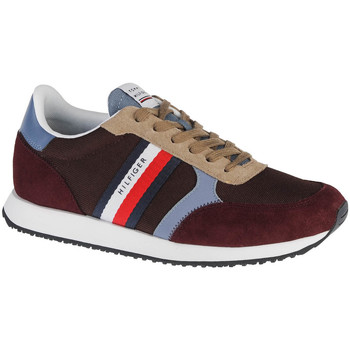 Chaussures Homme Baskets basses Tommy Hilfiger Runner Lo Color Mix Marron