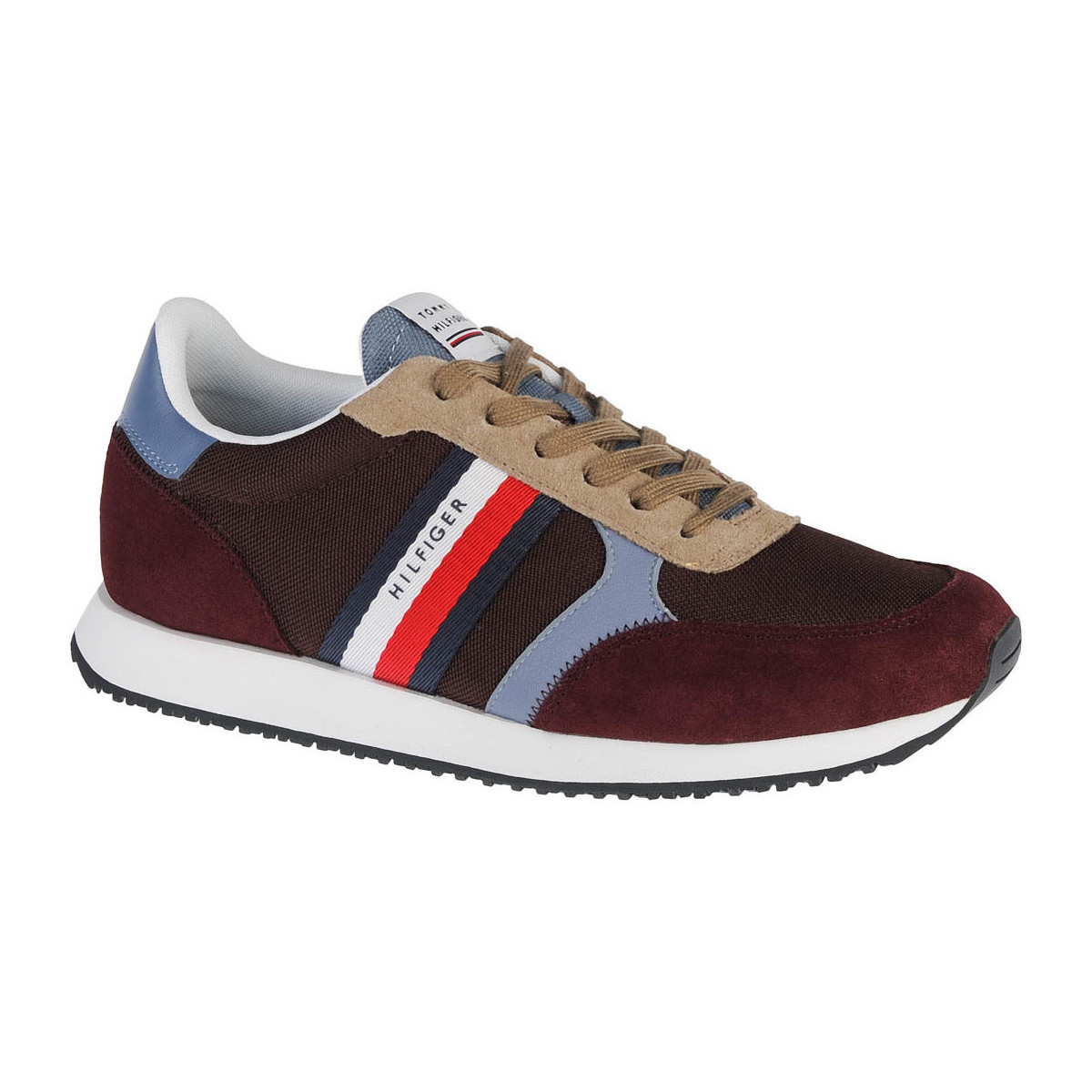 Chaussures Homme Baskets basses Tommy Hilfiger Runner Lo Color Mix Marron