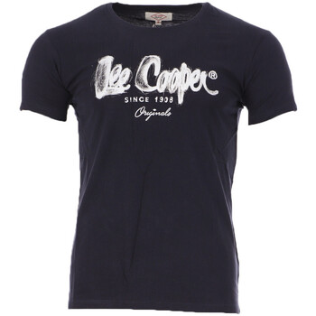Vêtements Homme T-shirts Comes manches plaid Lee Cooper LEE-008971 Bleu