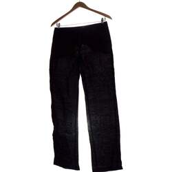Vêtements Leg Pantalons Mango pantalon droit Leg  34 - T0 - XS Noir Noir
