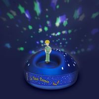 Verb To Do Lampes à poser Trousselier Veilleuse Projecteur d'Etoiles Musical Petit Prince Bleu