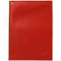 Sacs Femme Porte-monnaie Frandi Grand porte cartes en cuir / Fabrication Française - Rouge Multicolore
