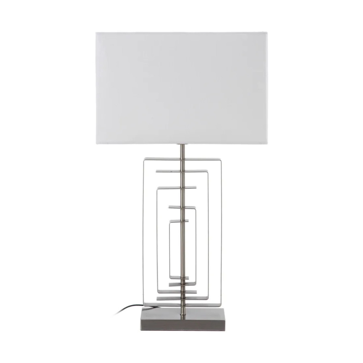 Maison & Déco Parures de lit Ixia Lampe de table en métal gris Gris