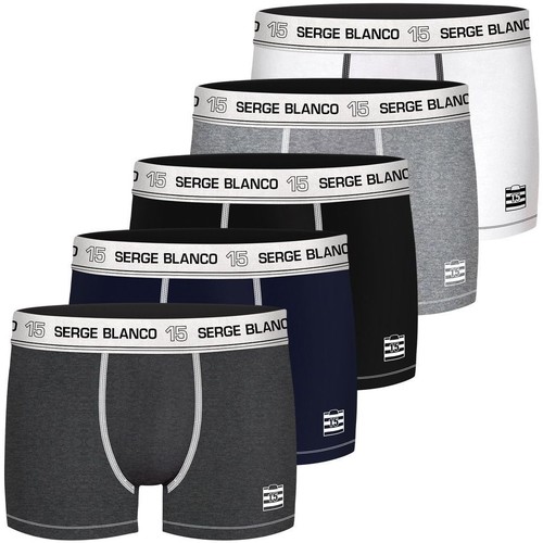Serge Blanco Lot de 5 Boxers coton homme Class' Noir - Livraison Gratuite |  Spartoo ! - Sous-vêtements Boxers Homme 44,90 €