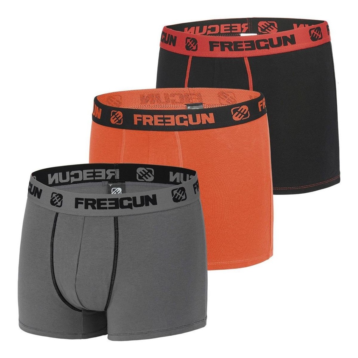 Sous-vêtements Garçon Boxers Freegun Pack Suprise de 3 Boxers coton garçon Noir