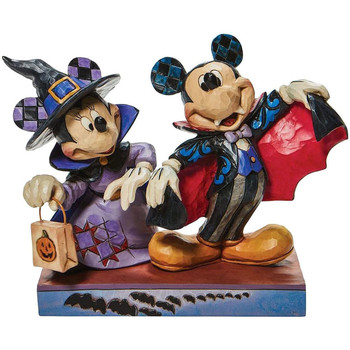 Diam 30 cm Statuettes et figurines Enesco Statuette de Collection Mickey et Minnie Vampires Multicolore
