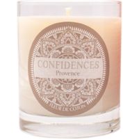 Maison & Déco De La Creme Confidences Provence Bougie parfumée Fleur de coton fabriquée en Provence  180 gr Blanc