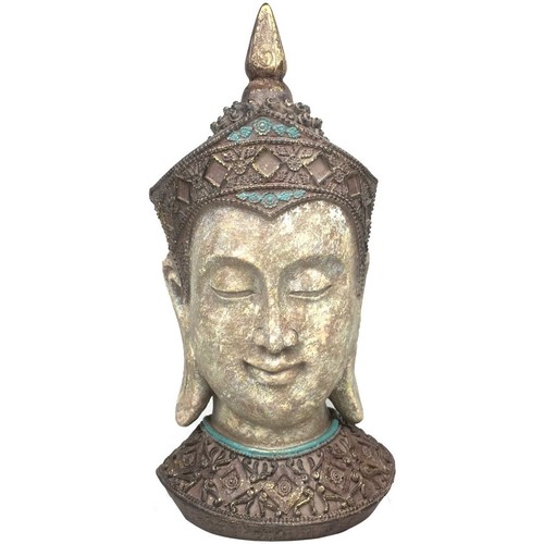Bol 3 Compartiments Statuettes et figurines Signes Grimalt Figure De Tête De Bouddha Gris