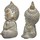 Maison & Déco Statuettes et figurines Signes Grimalt Figure Buda 2 Unités Gris
