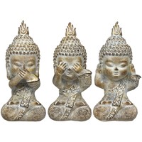 La garantie du prix le plus bas Statuettes et figurines Signes Grimalt Figure Buda 3 Unités Gris