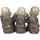 Maison & Déco Statuettes et figurines Signes Grimalt Figure Bouddhas 3 Unités Gris