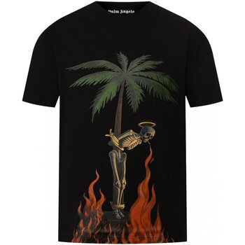 Vêtements Homme T-shirts manches courtes Palm Angels PMAA001R204130341088 Noir