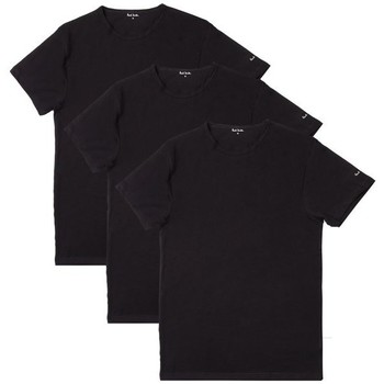 Vêtements Homme T-shirts manches courtes Paul Smith Crew 3 Pack T-Shirt Noir