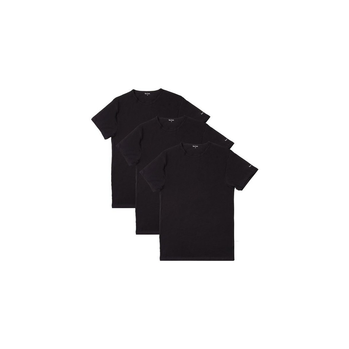 Vêtements Homme T-shirts manches courtes Paul Smith Crew 3 Pack T-Shirt Noir