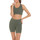 Vêtements Femme Plus Cotton Shirred Drop Waist Dress Short de sport Tech ST3 Vert