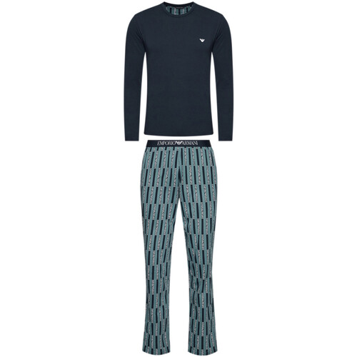 Vêtements Homme Pyjamas / Chemises de nuit Ea7 Emporio Armani Kleidung Pyjama Bleu
