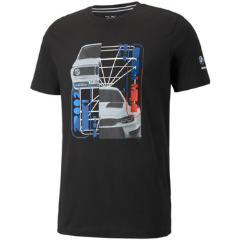 Vêtements Homme T-shirts manches courtes Puma BMW Motorsport Graphic Tee Noir