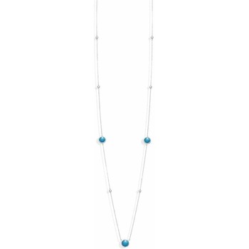 collier orusbijoux  collier long sautoir argent valentine cristal turquoise 