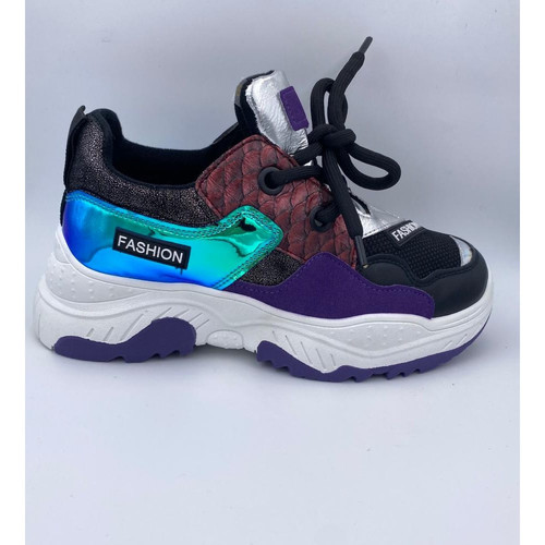 Chaussures Femme Baskets mode Jeunes Et Jolies Baskets violets   