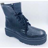 Chaussures Femme Boots Jeunes Et Jolies Bottines Rangers Croco Antonia 38