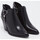 Chaussures Femme Bottines Paniers / boites et corbeilles Bottines Andreia Noires Croco - Paniers / boites et corbeilles Noir