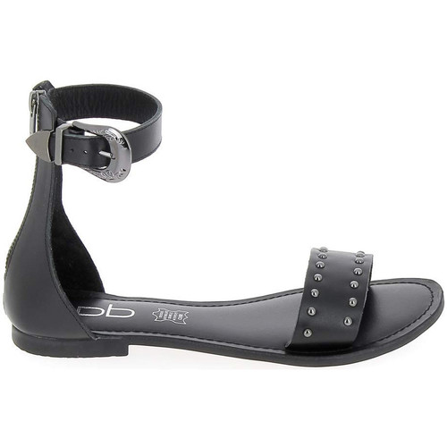 Chaussures Femme Sandales et Nu-pieds Les Petites Bombes Sandales Cuir Baraka Noir - Les Petites Bombes Noir