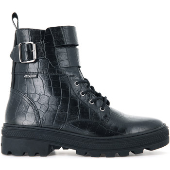 Chaussures Femme Boots Palladium CULT 03 CROCO BLACK/CROCO - 38