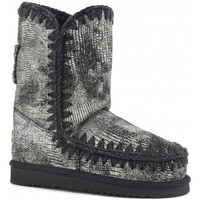 Chaussures Femme Bottines Mou Boots Eskimo 24 Dos Etoile Grey - Noir