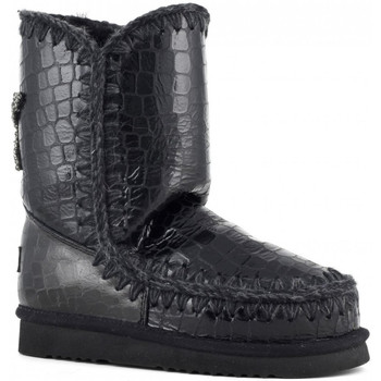 Chaussures Femme Bottines Mou Boots Eskimo 24 Black Dos Etoile - 38