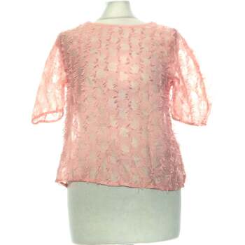 Vêtements Femme The home deco fa Zara top manches courtes  36 - T1 - S Rose Rose