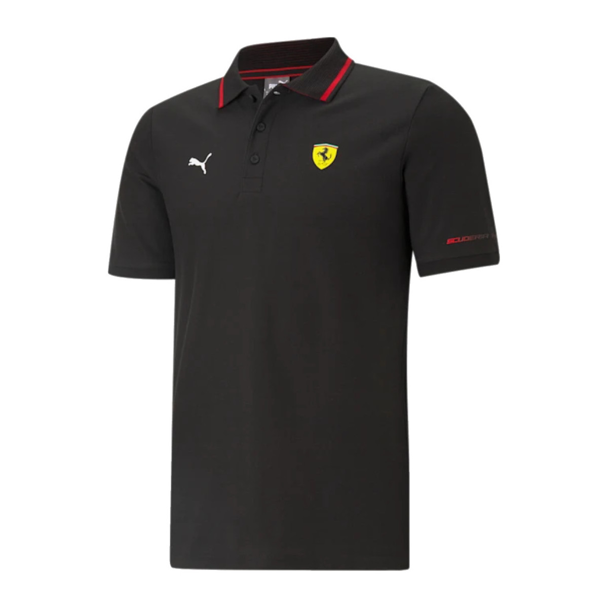 Vêtements Homme Polos manches courtes Puma Scuderia Ferrari Race Polo Noir