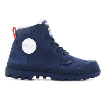 Chaussures Enfant Boots Palladium 57217-425-M  PAMPA HI CUFF WPS OZ  MOOD INDIGO Bleu