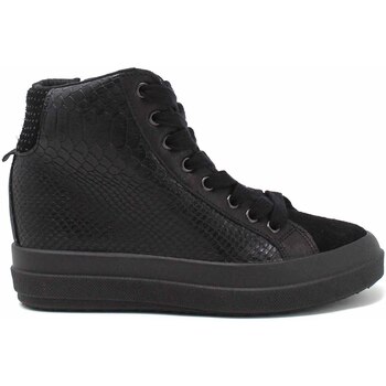 Chaussures Femme Baskets montantes Grace Kickers Shoes 30006 Noir